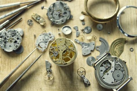 Mechanical Watch Repair, Watchmaker`s Workshop Stock Photo - Image of ...