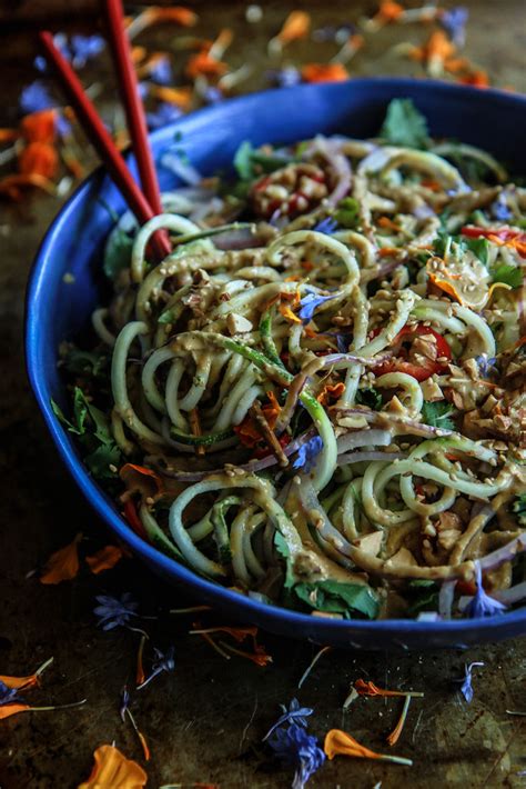 Thai Zucchini Noodle Salad - Heather Christo