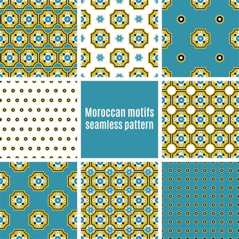 Portuguese Azulejos set of patterns 558353 Vector Art at Vecteezy