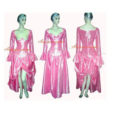 Fondcosplay O Dress The Story Of O With Bra Nude Breasted Baby Pink Tafetta Dress Cosplay ...