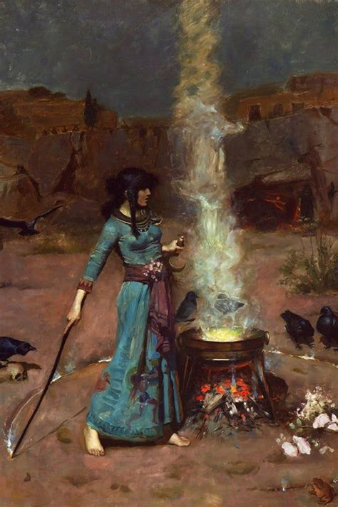 John William Waterhouse The Magic Circle Medieval Witch | Etsy | Waterhouse paintings, Wiccan ...