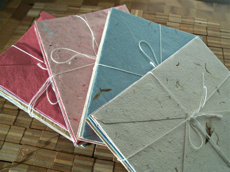 10 Assorted Colors of Handmade Recycled Paper Envelopes - Etsy