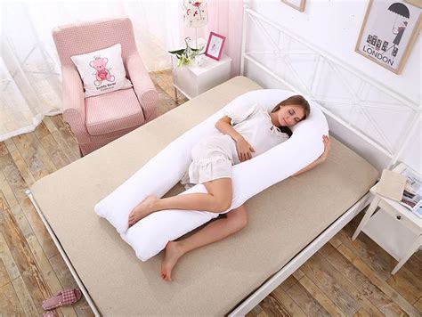 Giant U-Shaped Body Pillow - Cradling Pregnancy Pillow