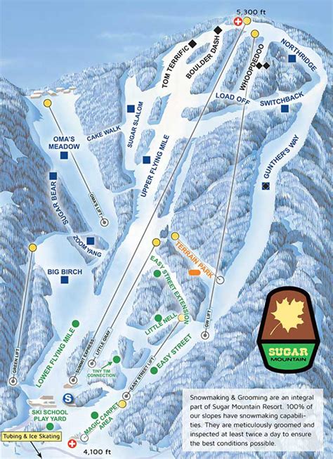 Sugar Mountain Ski Resort Trail Map | SkiCentral.com