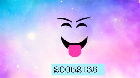 Roblox face id codes