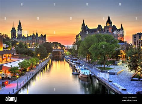 Ottawa Ontario Canada: Summer Sunset Stock Photo - Alamy