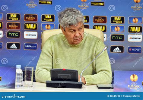 Mircea Lucescu is thinking editorial stock photo. Image of europa ...