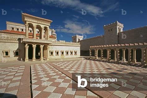 Image of Model reconstruction of Herod's Palace in Jerusalem in 66 AD