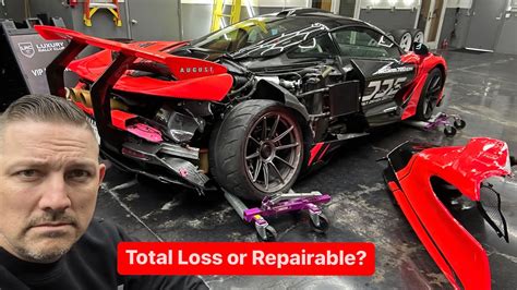 HOW BAD IS IT? REVIEWING 720 GTR DAMAGE AFTER THE CRASH… - YouTube