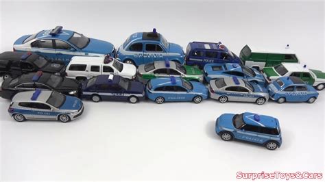 Welly police car models in various sizes - YouTube