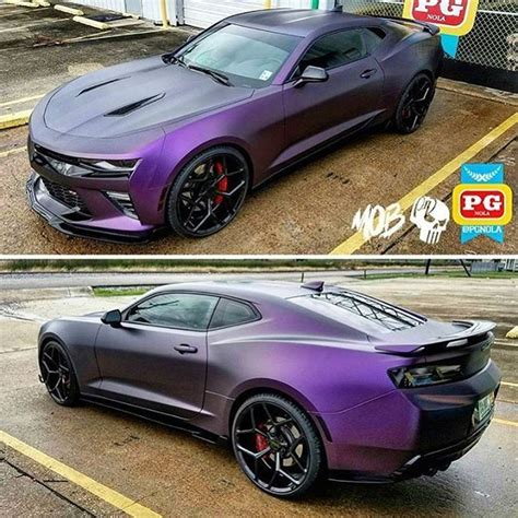 KPMF Matte Purple/Black Iridescent | Camaro car, Custom camaro, Custom ...