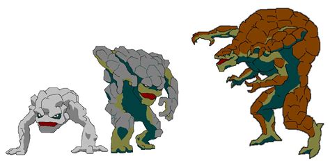 Geodude Evolution by theFingers on DeviantArt