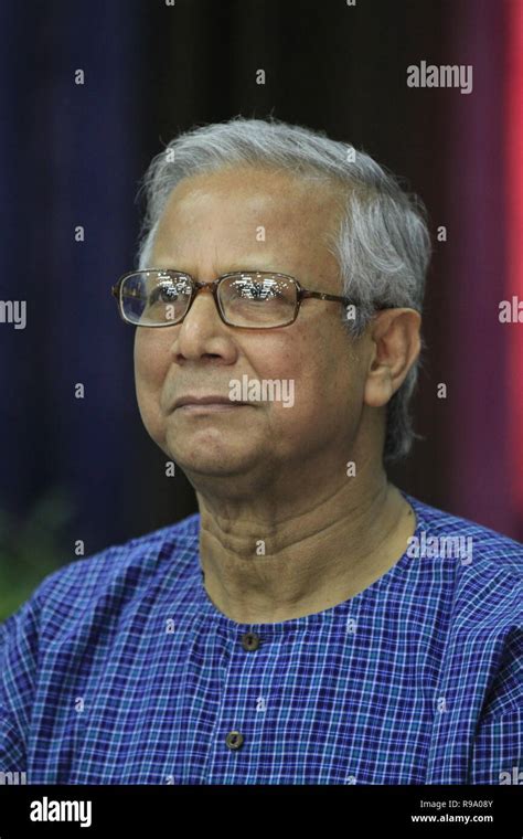 Portrait of Nobel Prize Laureate Professor Muhammad Yunus, who won the ...