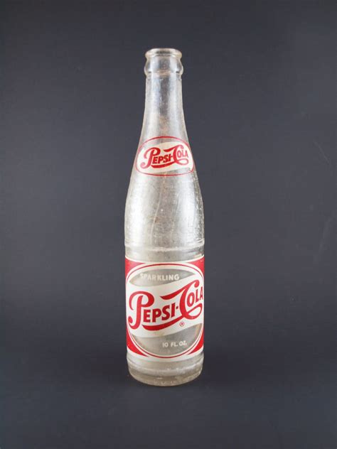 Vintage 1940's Sparkling Pepsi Cola Bottle Rare 10 Ounce
