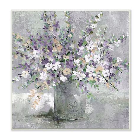 Stupell Home Decor Blossoming Aster Flower Bouquet Painting Wall Art