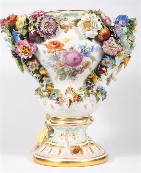 Large Meissen Porcelain Vase and Cover, 19th Century | Porcelain vase ...