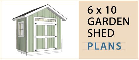 6x10 Garden Shed Plans - Build Blueprint