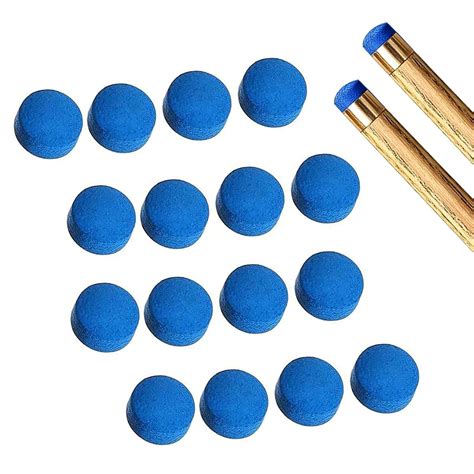 Buy 25 Pcs 10 Mm Pool Cue Tips,cue Tips,Tips Blue Diamond Snooker Cue ...