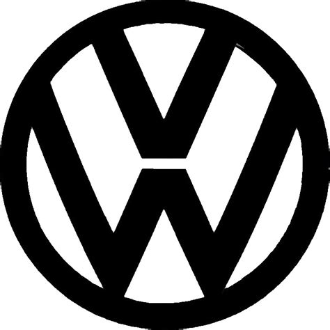 Vw black and white Logos