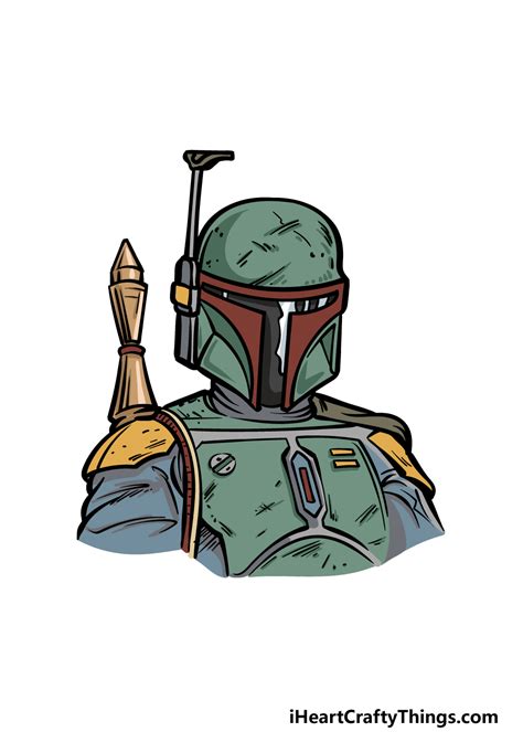 Boba Fett Helmet Coloring Page