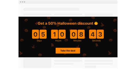 Halloween Countdown Clock widget | Template for Website [2021]