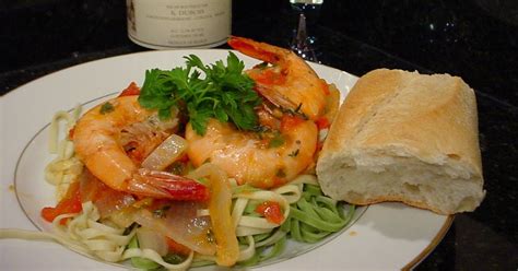 Kitchen Monkey: Jumbo Shrimp Scampi - Oyster Mushroom Salad