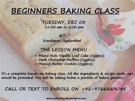 Beginners Baking Class - Hyderabad | MeraEvents.com