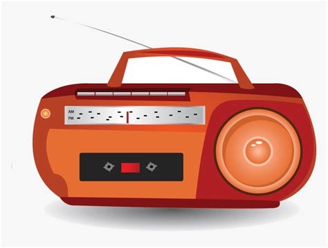 Clip Art Cartoon Stereos - Radio Clipart Png, Transparent Png ...