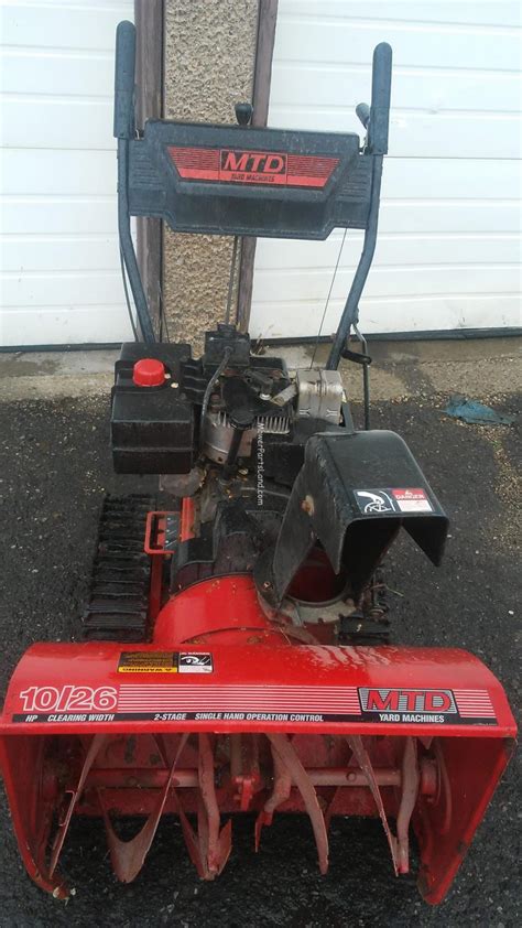 mtd yard machine snow blower > OFF-66%