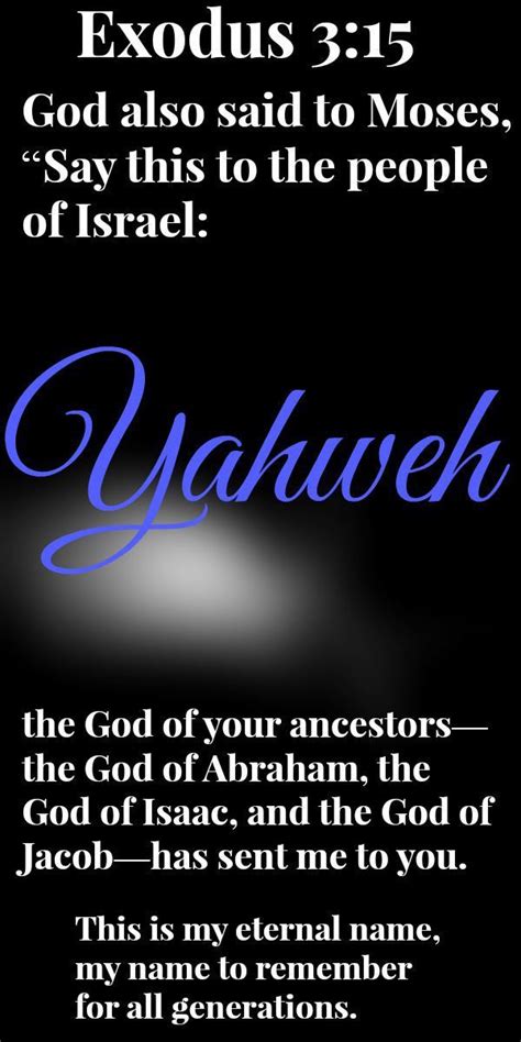 HE IS ( JEHOVAH-YAHWEH ) HE IS GOD!! | Bible knowledge, Inspirational ...