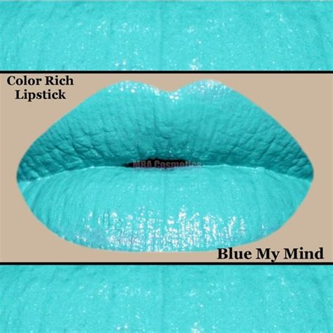 Blue Lipstick Matte Aqua Lt Turquoise-blue My Mind | Etsy