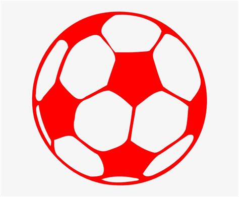 Ball Clipart Red And White - Red Soccer Ball Png Transparent PNG - 600x597 - Free Download on ...