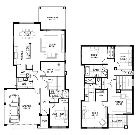 Single and Double Storey Home Designs | Webb & Brown-Neaves Four Bedroom House Plans, 4 Bedroom ...