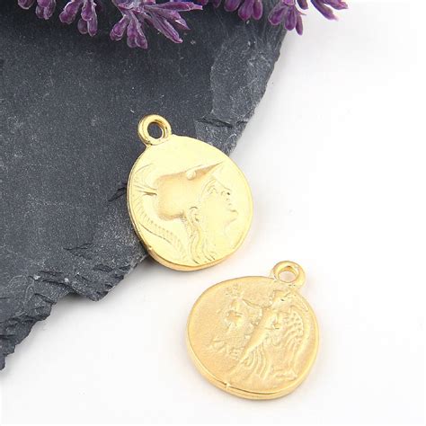 Replica Gold Ancient Greek Coin Pendant Replica Old Greek | Etsy