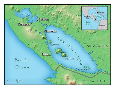 Where Is Lake Nicaragua On A Map