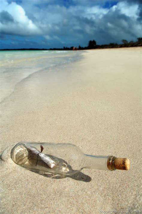 Message in a bottle on beach