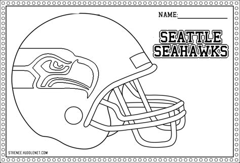 Seattle Seahawks Helmet Coloring Pages