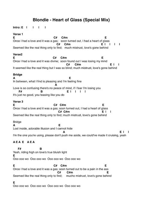 Guitar Lessons: Heart Of Glass - Blondie Acoustic Guitar Lesson (Chords & Tabs)