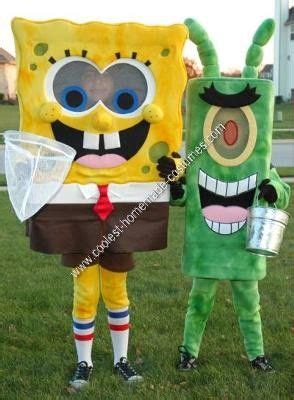 Homemade SpongeBob and Plankton Couple Costume. Theses took a while to make but was so much fun ...