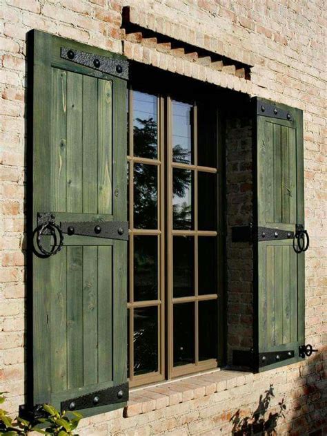 Outfit Your Windows With Accessories | Rustic shutters, Window shutters exterior, House shutters