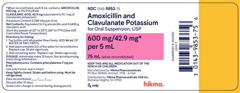 Amoxicillin And Clavulanate Potassium Suspension Information, Side ...