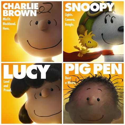 #THEPEANUTSMOVIE Character Posters - sandwichjohnfilms