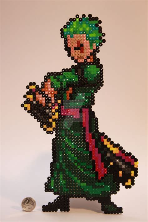 One Piece - Zoro | Miçangas padrão hama, Perler beads, Arte em pixels