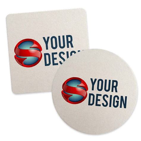 Customize These High-Quality Paper Coasters