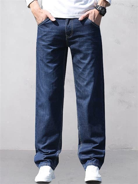100% Cotton Straight Leg Jeans – COOFANDY