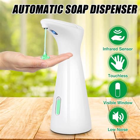 200ML Automatic Intelligent Soap Dispenser, Touchless Hands Free Soap ...