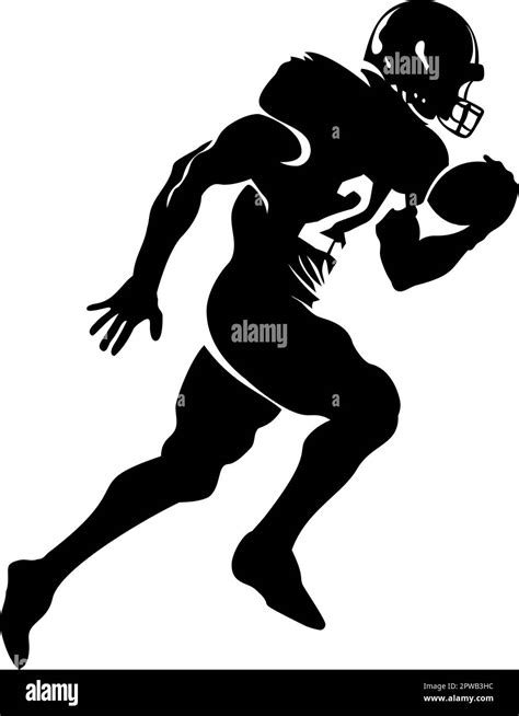 American Football Player Silhouette Stock Vector Image & Art - Alamy