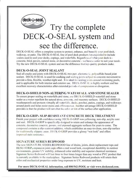 Deck O Seal DECK-O-SEAL Pool Deck Sealant Tan 96 oz. 4701033 Free Shipping