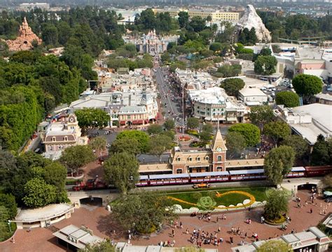 aerial view of Disneyland, Anaheim CA | Disneyland, Disneyland castle, Disneyland anaheim