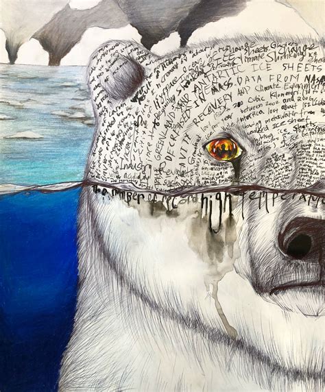 "Sinking Beauty" by Roy Park, Age 14, Bow Seat Student Artist | Climate change art, Global ...